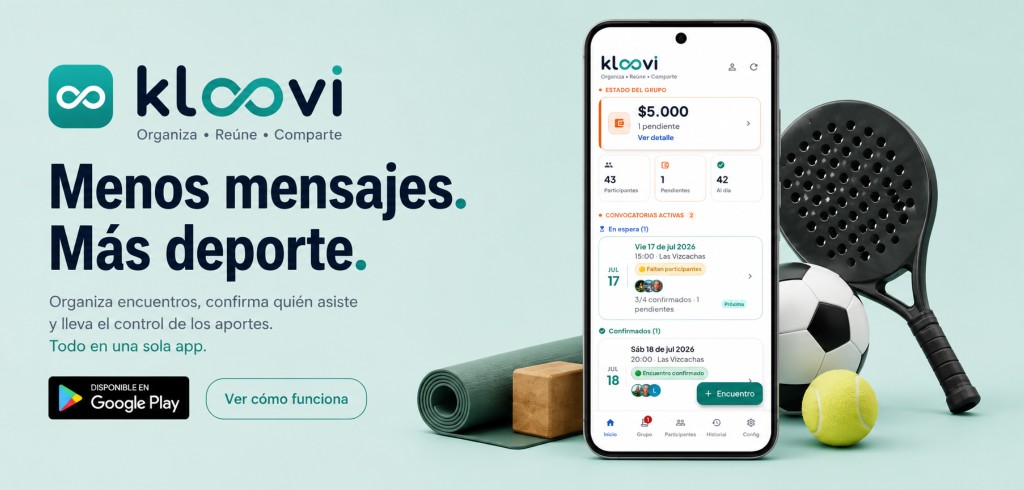 Kloovi — Menos mensajes. Más deporte.